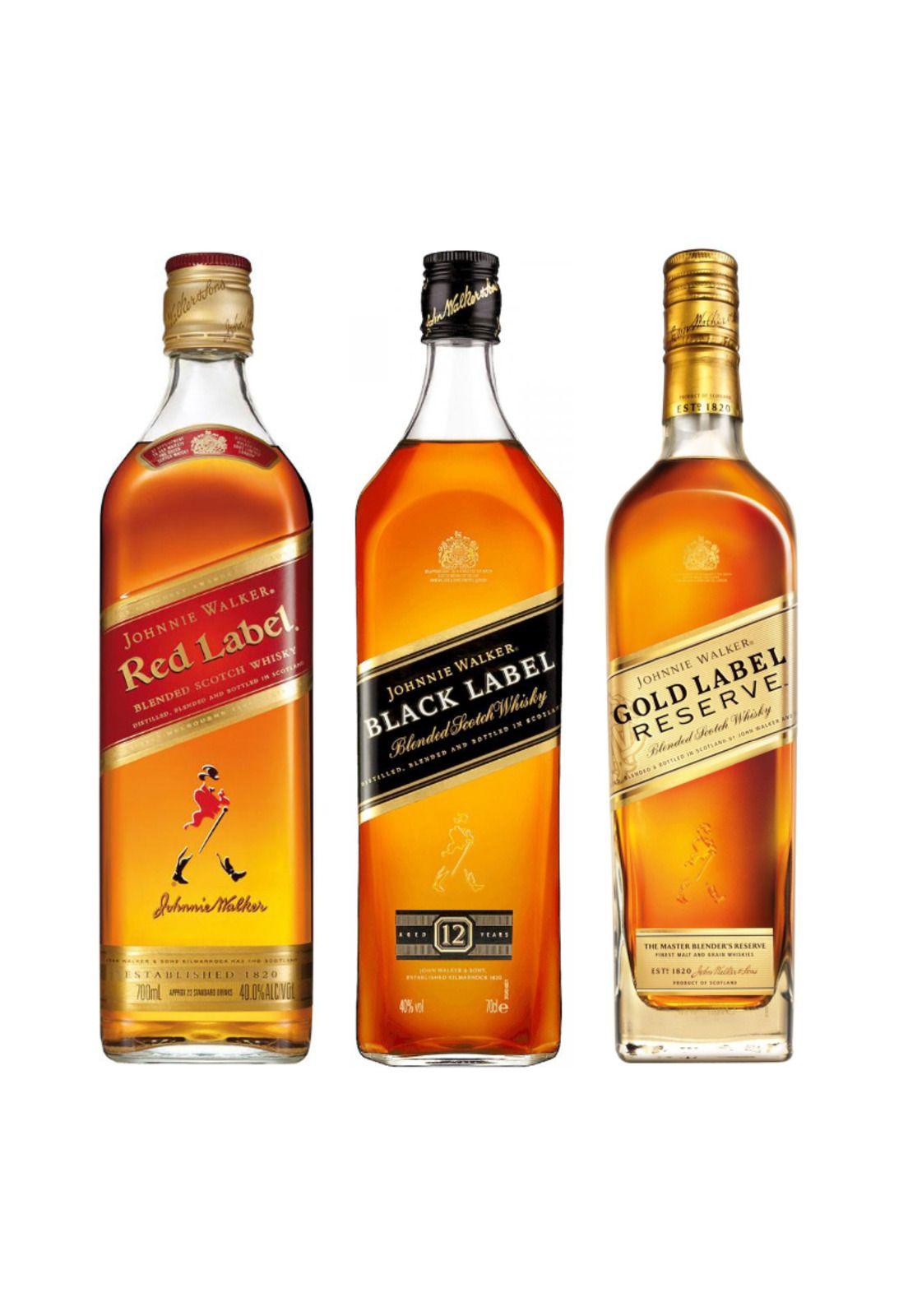 3 Whisky Mix Johnnie Walker (Red, Black, Gold)-1