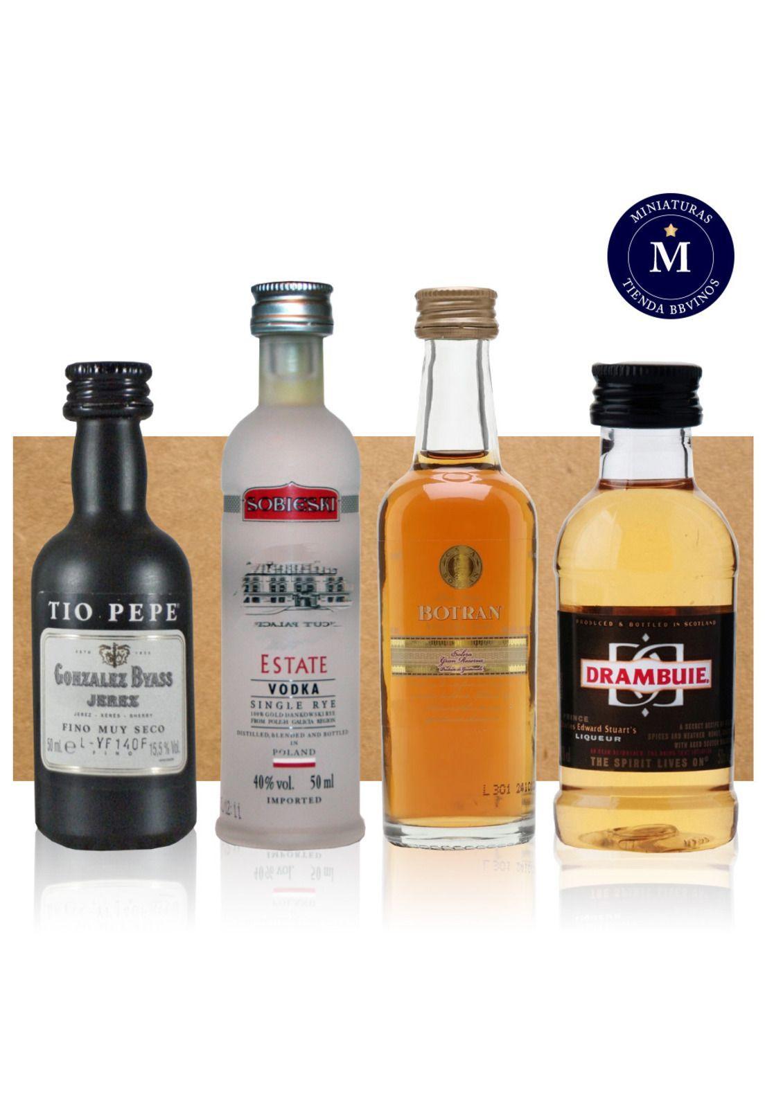 Miniaturas Licores Coleccionable,  4 Unidades -0