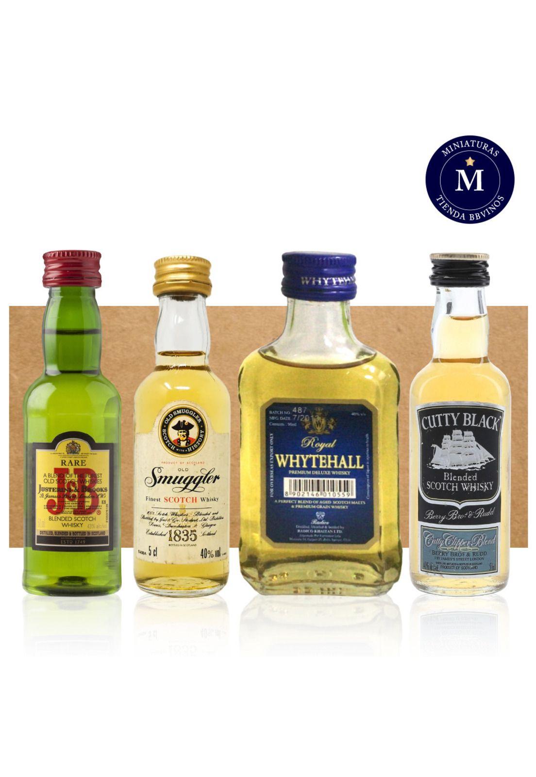 Miniaturas Whisky Coleccionable, 4 Unidades (50 ml)-0