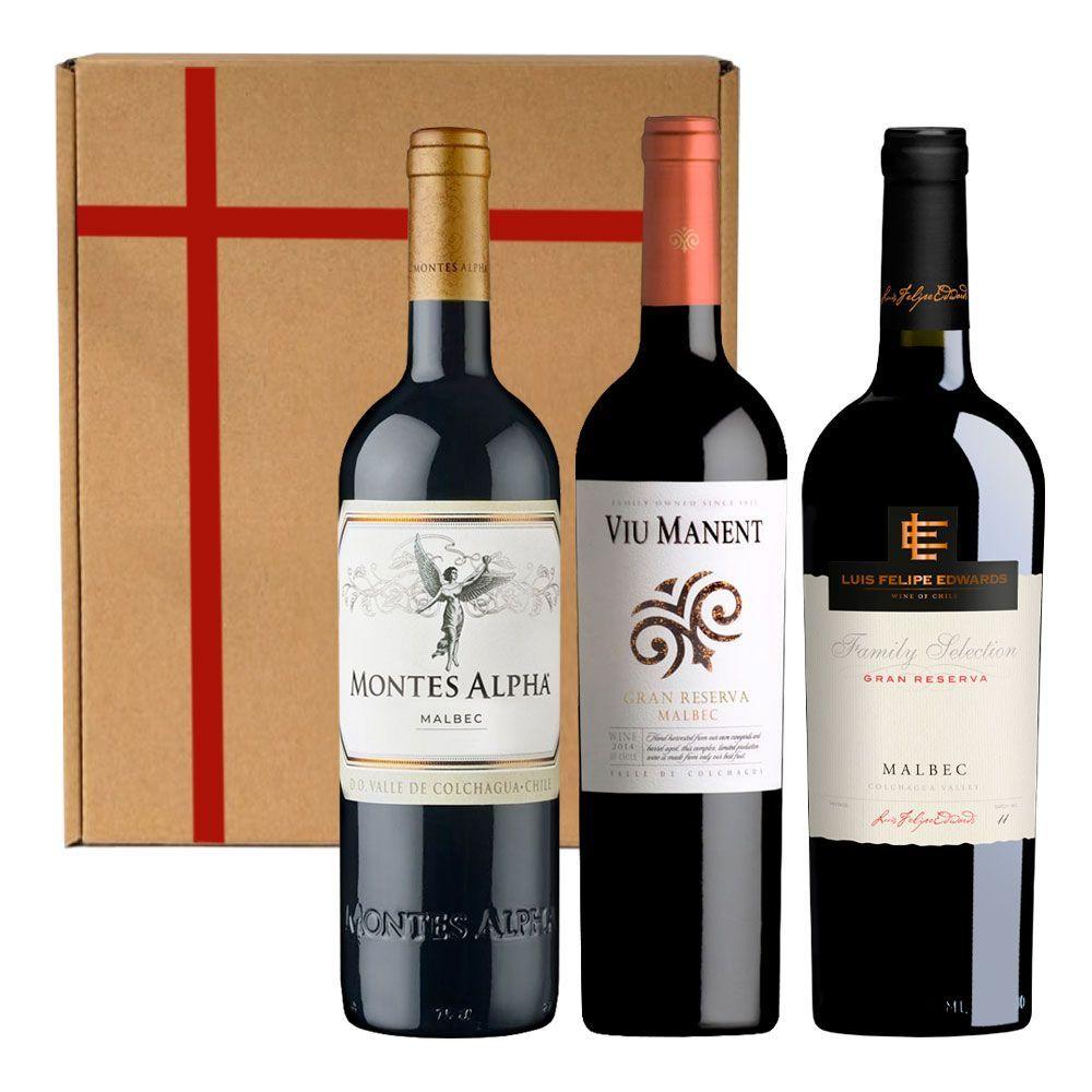 3 Vinos Mix Alta Gama Malbec-0