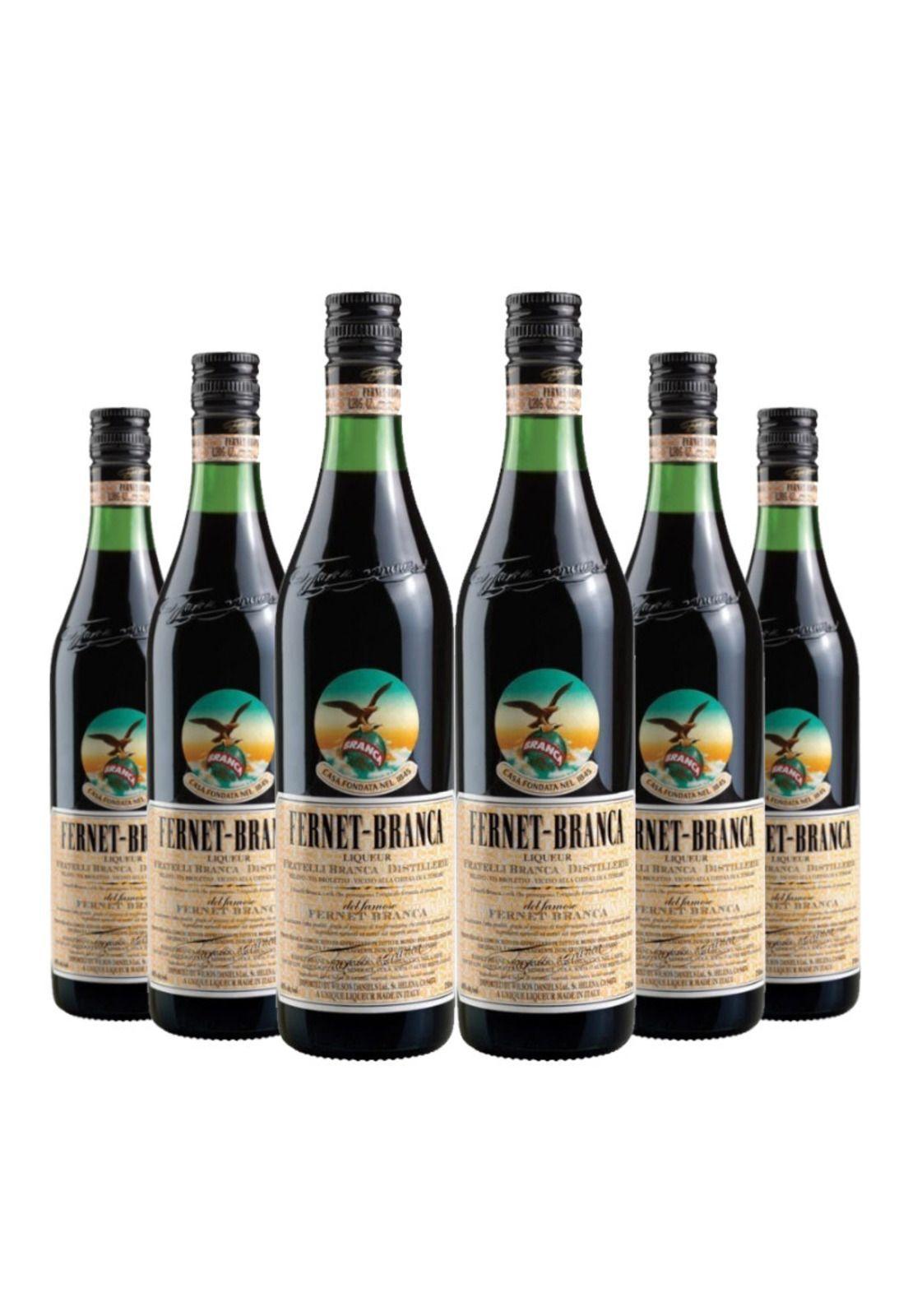 6 Licor Fernet Branca 750ml.-0