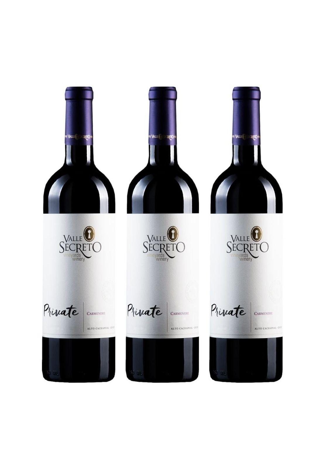 3 Vinos Valle Secreto Private Carmenere-0