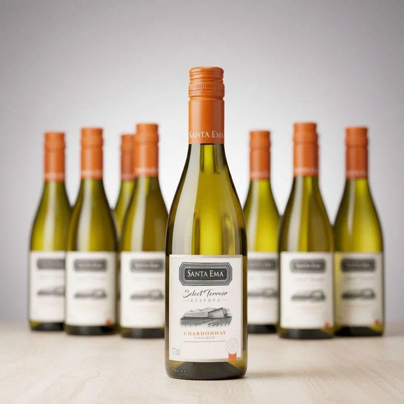 24 Vinos Santa Ema Selected Terroir Chardonnay 375 ml.-2