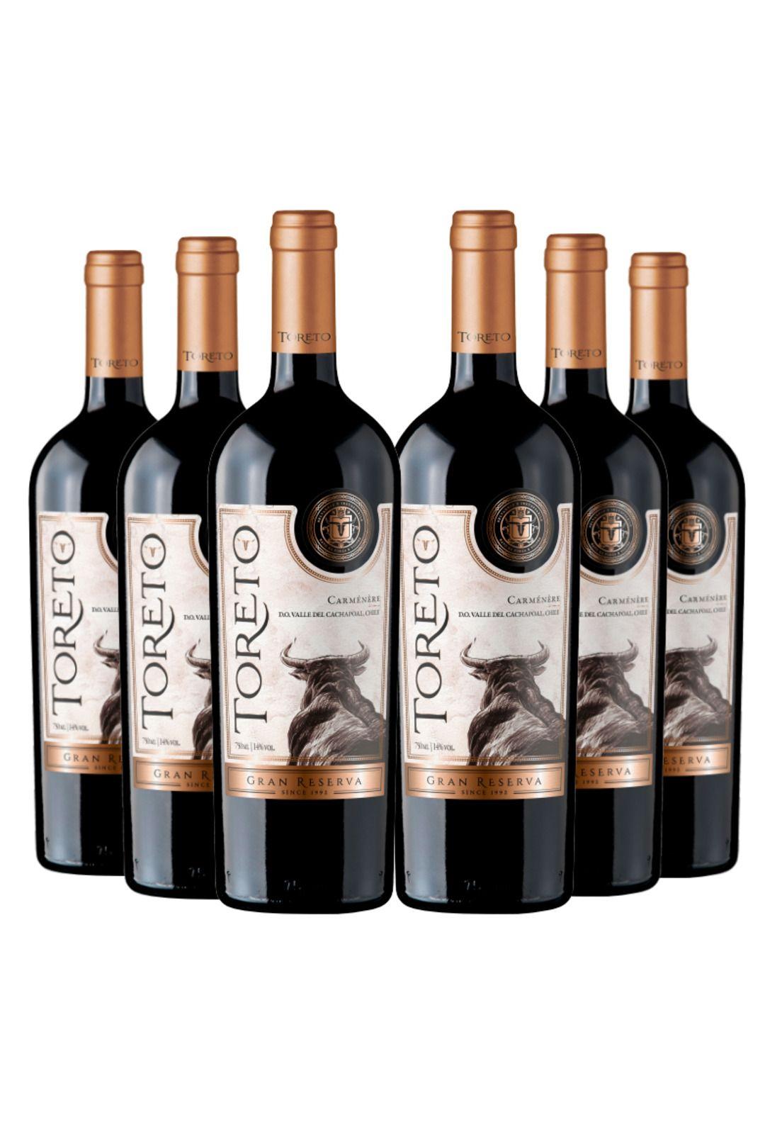 6 Vinos Toreto Gran Reserva Carmenere-0