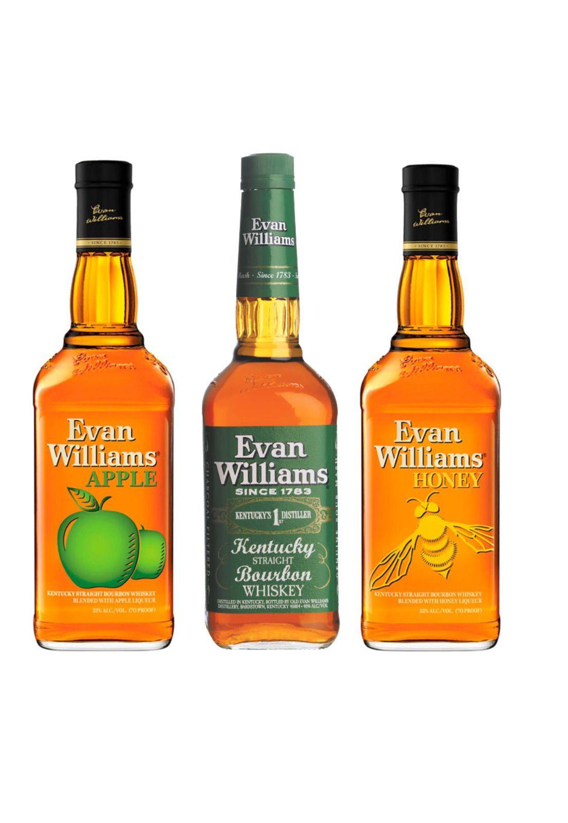 3 Whisky Mix Evan William: Apple + Honey + Green Label (Bourbon)-0