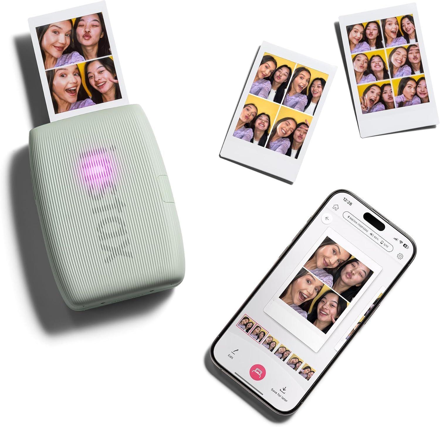 Impresora de Fotos Instantánea Fujifilm Instax Mini Link 3 Verde + 20 Film-3