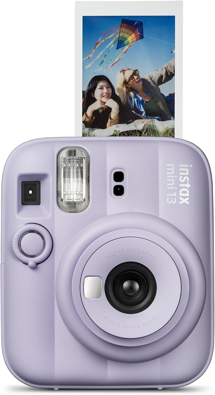 SET COMPLETO CÁMARA FUJIFILM INSTAX MINI 13 LILA +20 PELÍCULAS +ACCESORIOS-2