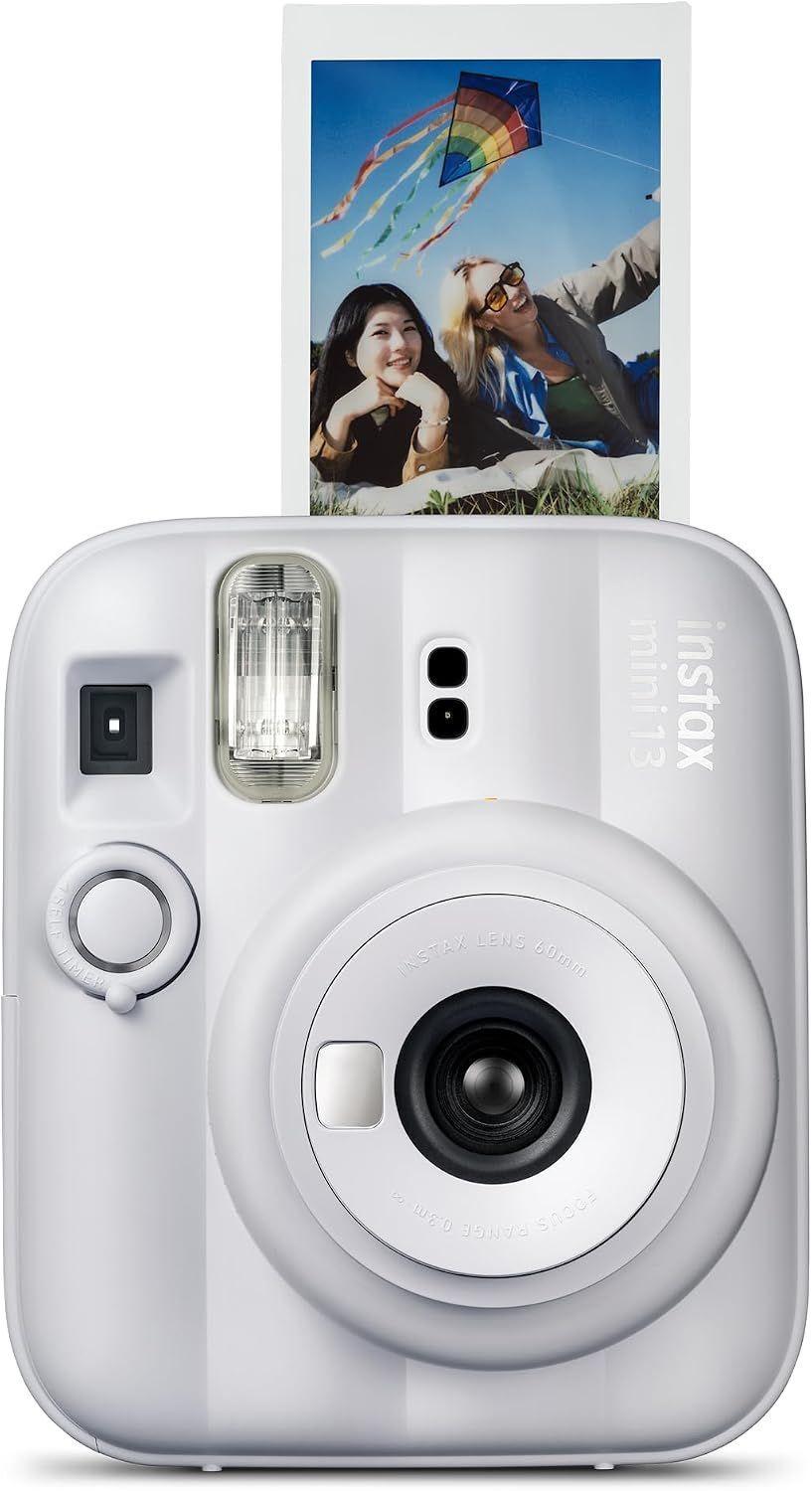 SET COMPLETO CÁMARA FUJIFILM INSTAX MINI 13 BLANCA +20 PELÍCULAS +ACCESORIOS-1