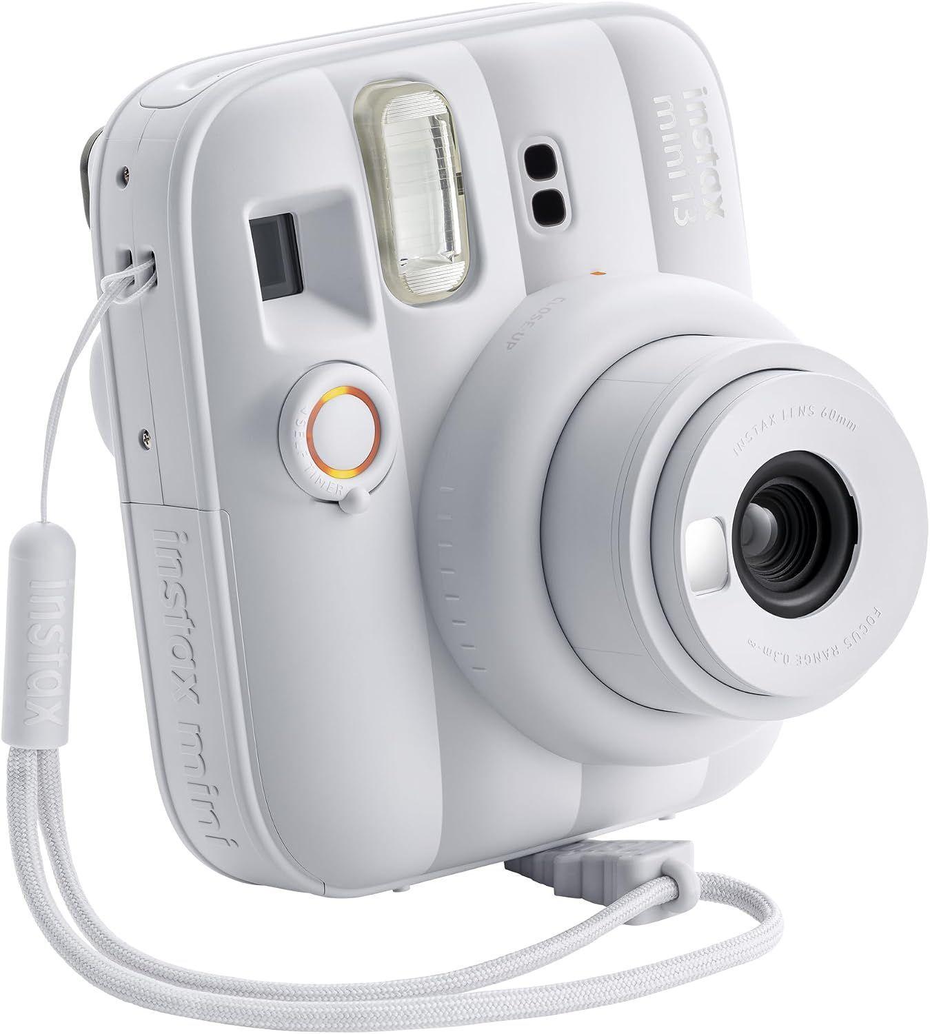 SET COMPLETO CÁMARA FUJIFILM INSTAX MINI 13 BLANCA +20 PELÍCULAS +ACCESORIOS-2