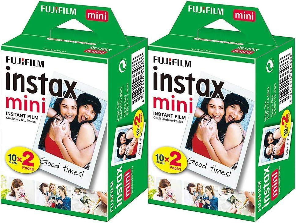 SET COMPLETO CÁMARA FUJIFILM INSTAX MINI 13 CELESTE +40 PELÍCULAS +ACCESORIOS-4