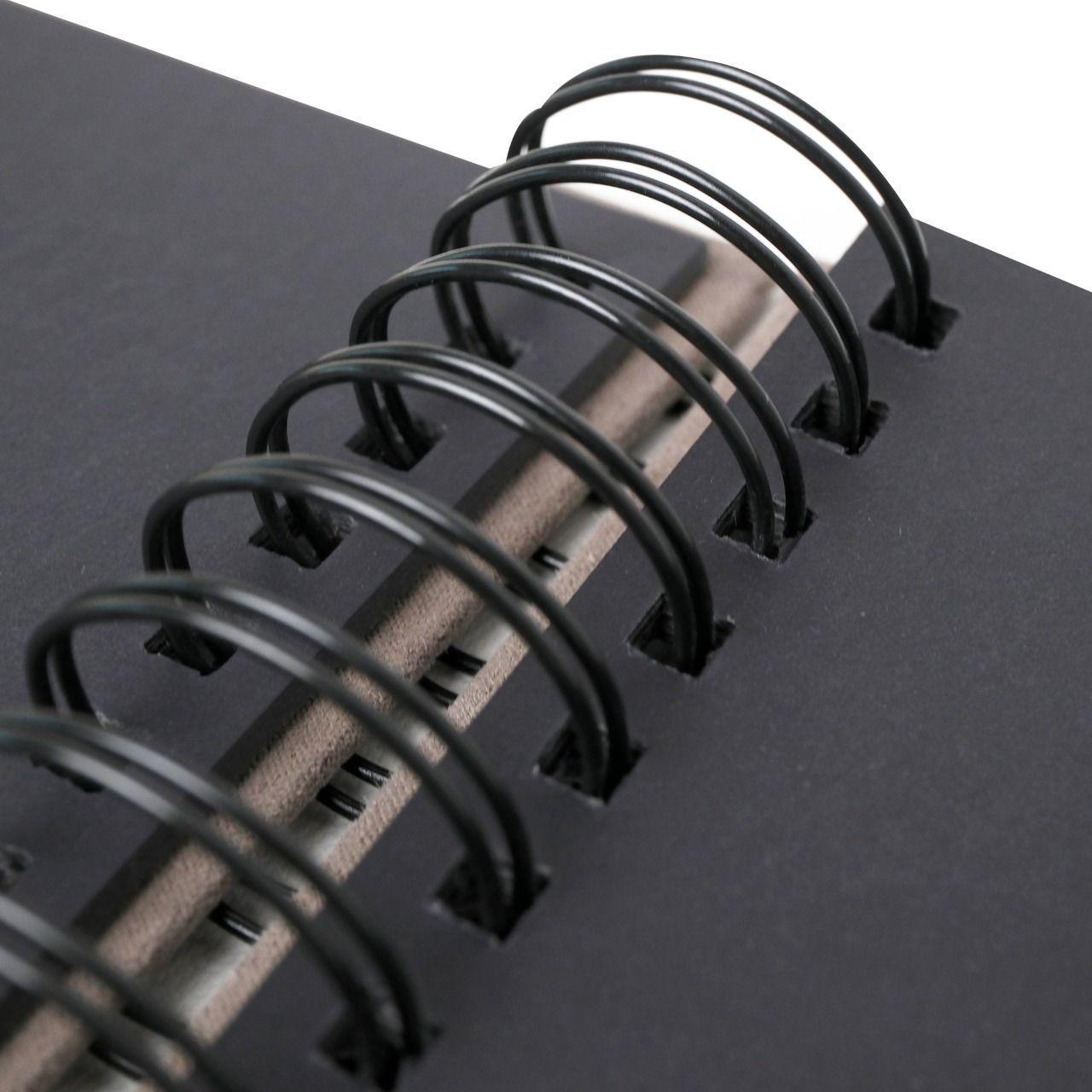 Álbum de Fotos Scrapbook Grande 30x34cm Hojas Negras-2