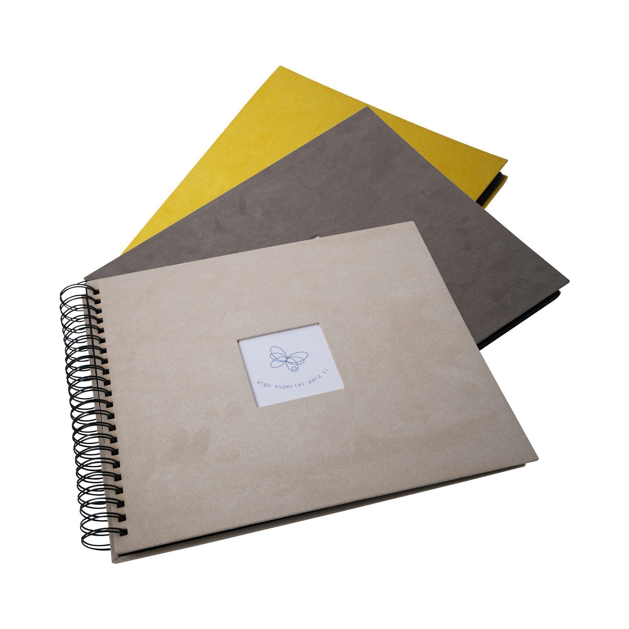 Álbum de Fotos Scrapbook Grande 30x34cm Hojas Negras-3