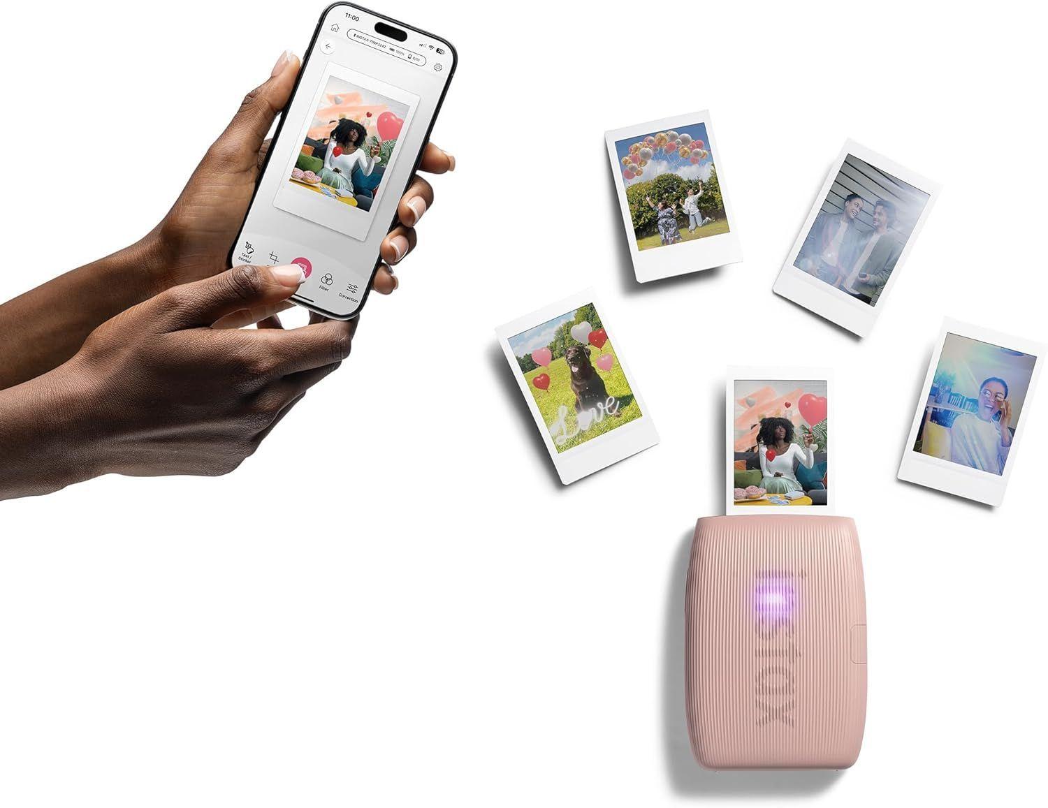 Impresora de Fotos Instantánea Fujifilm Instax Mini Link 3 Rosa + 20 Film-2