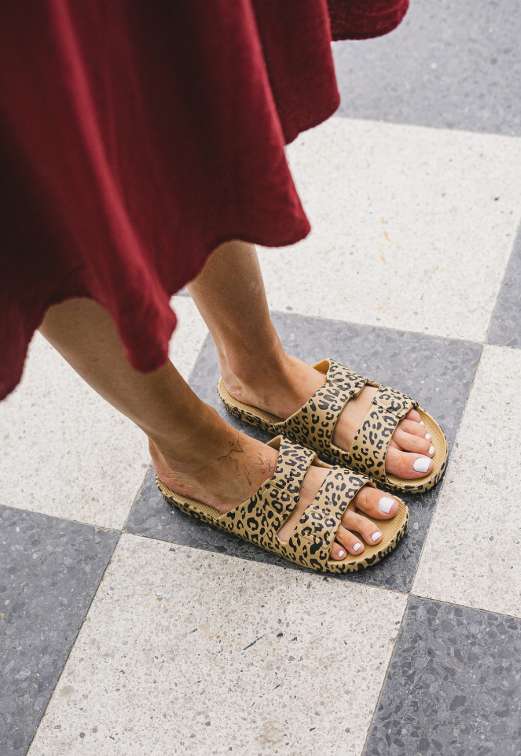 Sandalia Wappy Mujer Leopardo Animal Print Resistente al Agua – Playa y Ciudad-2