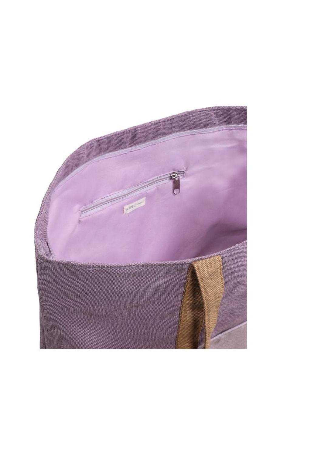Bolso Playa Con Compartimento Para Vaciar Arena Malva Wappy-2