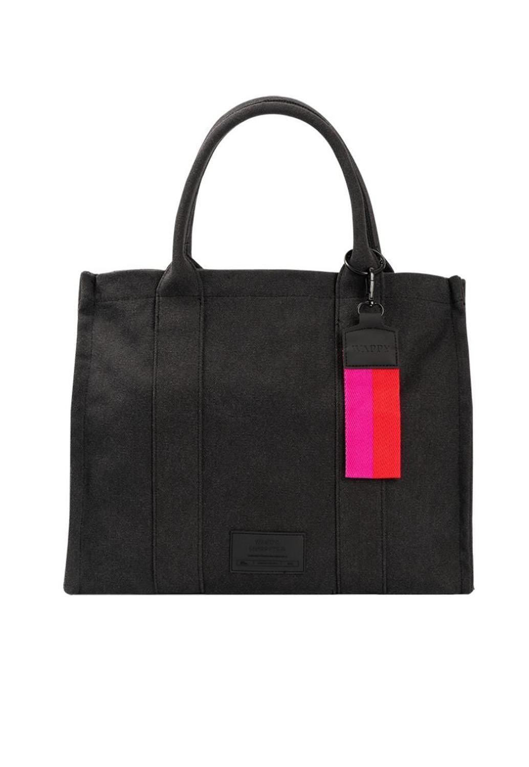Cartera Tote Bag Vintage Negro Wappy Bolso Mano Mujer-0
