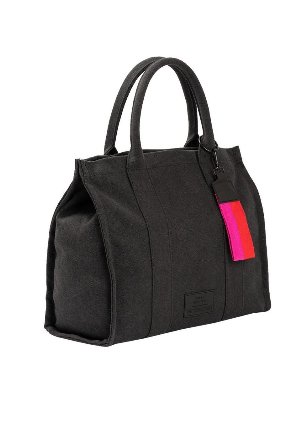 Cartera Tote Bag Vintage Negro Wappy Bolso Mano Mujer-7