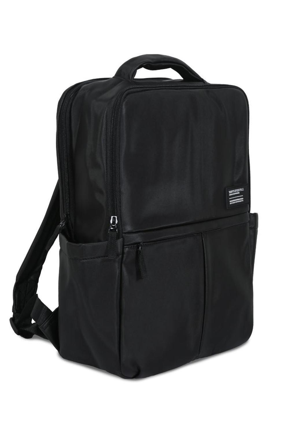 Mochila Mujer Negra Rubber Wappy-4