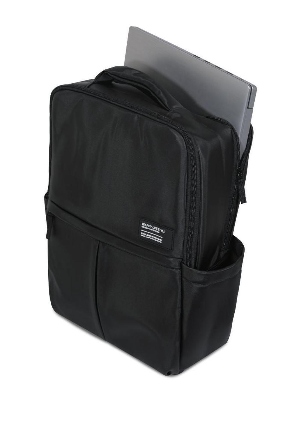 Mochila Mujer Negra Rubber Wappy-5