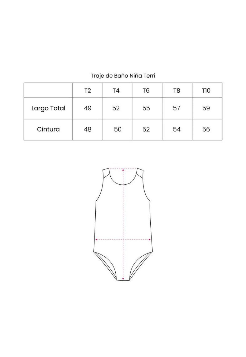 Traje de Baño Niña Wappy Terri Flores Verano-4