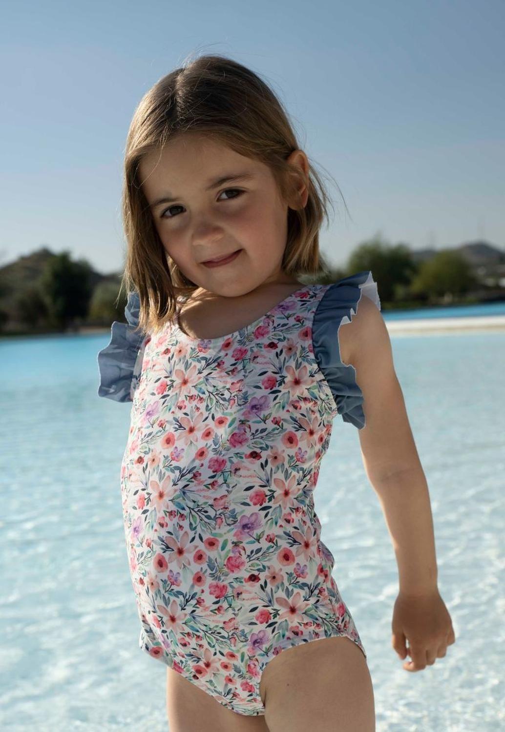 Traje de Baño Niña Wappy Terri Flores Verano-2