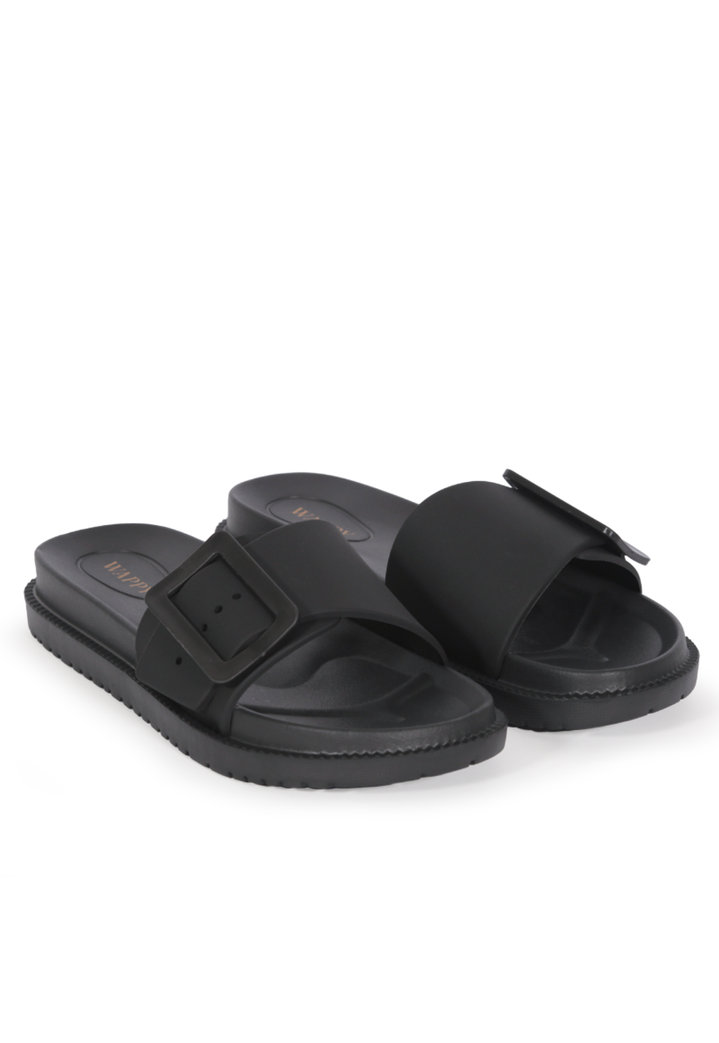 Sandalia Mujer Hook Negra wappy resistente al agua-4