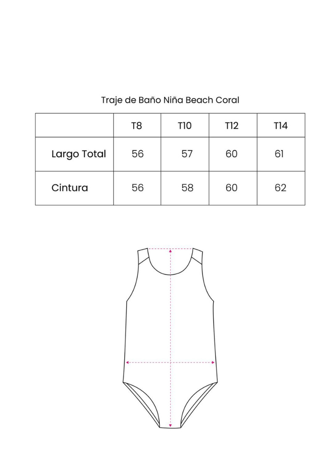 Traje de Baño Niña Wappy Beach Burdeo Verano-6