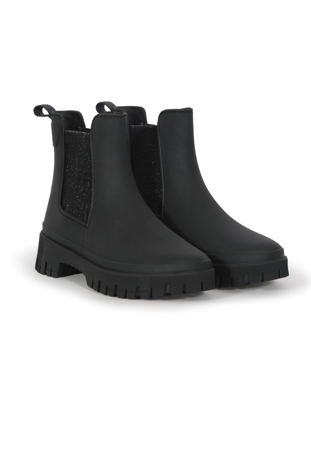 Bota Impremeable de Agua Chelsea Negro Mujer Wappy-1