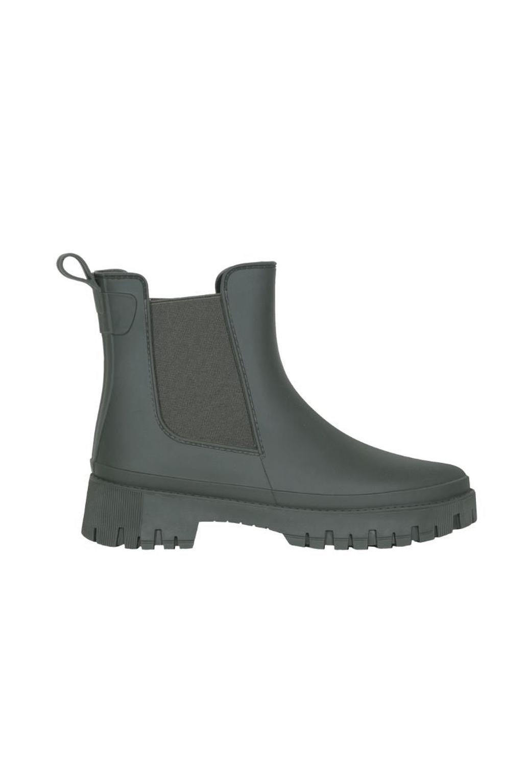 Bota de Agua Mujer Impermeable Chelsea Verde Wappy-0
