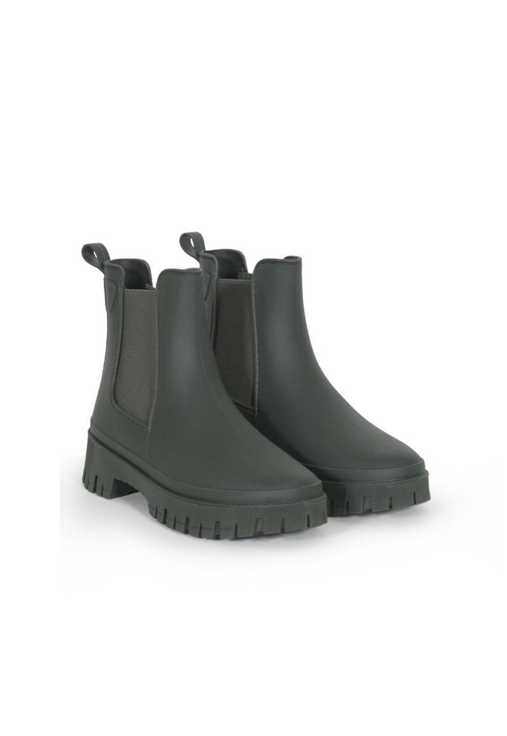 Bota de Agua Mujer Impermeable Chelsea Verde Wappy-6
