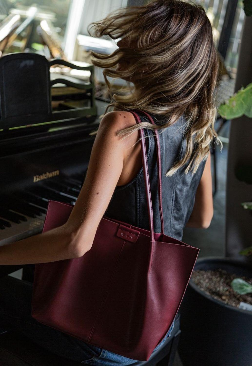 Cartera Tote Mujer Burdeo Siena Wappy-3