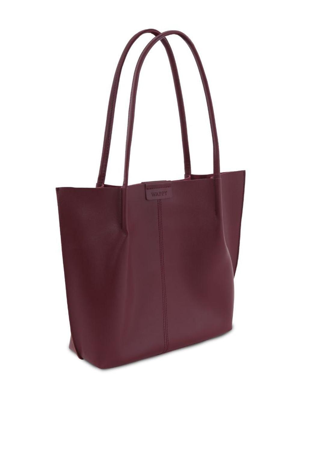 Cartera Tote Mujer Burdeo Siena Wappy-5