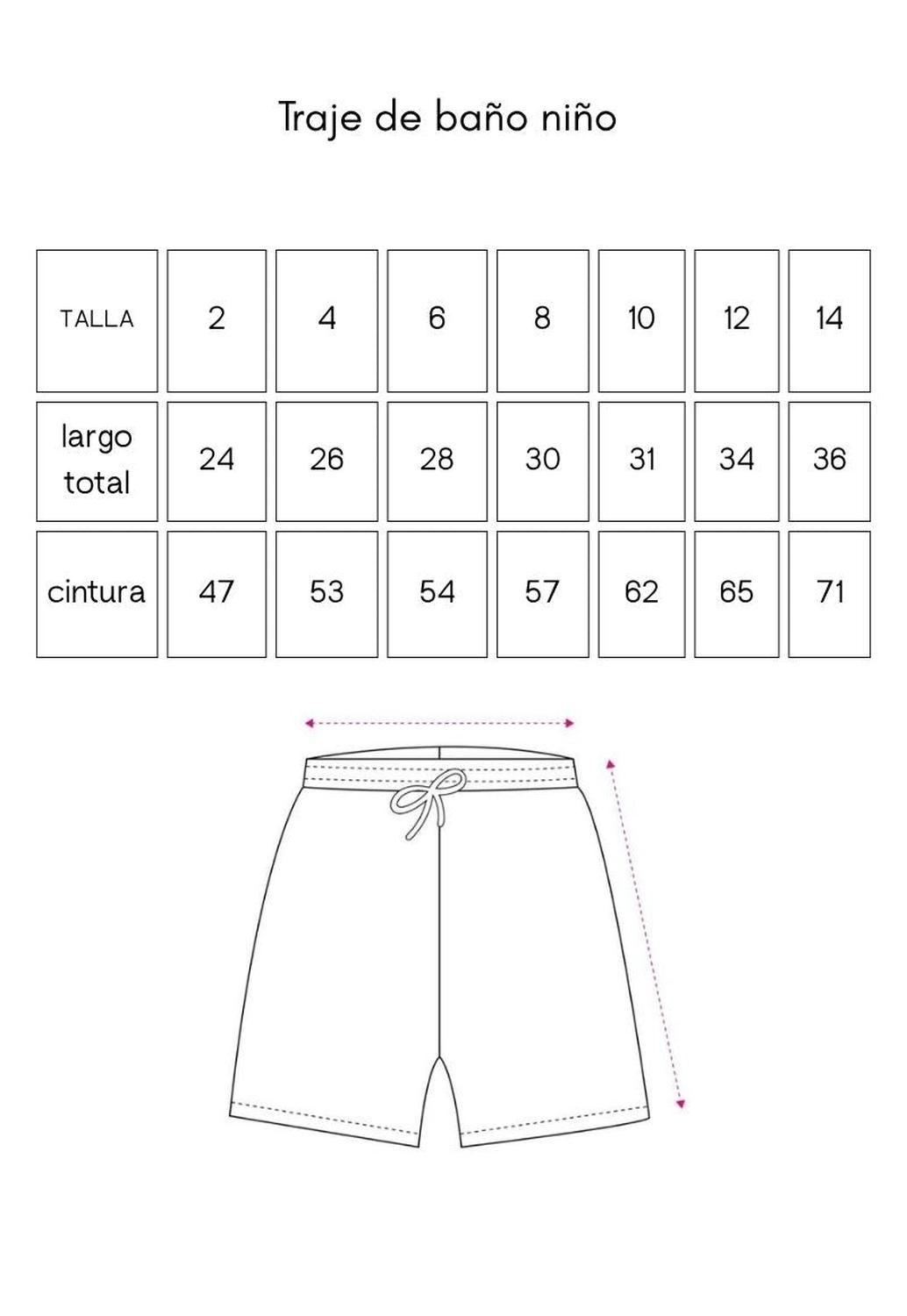 Traje de Baño NIÑO Rojo Wappy Short con Bolsillos y Cordón-4