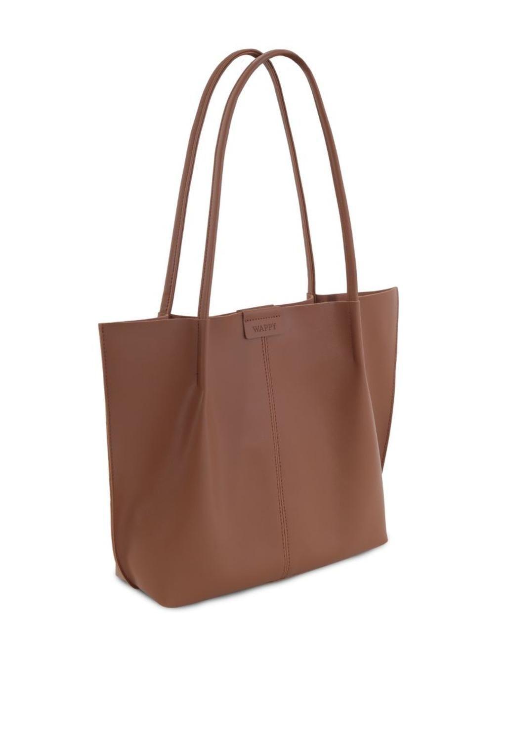 Cartera Tote Mujer Café Moka Siena Wappy-3