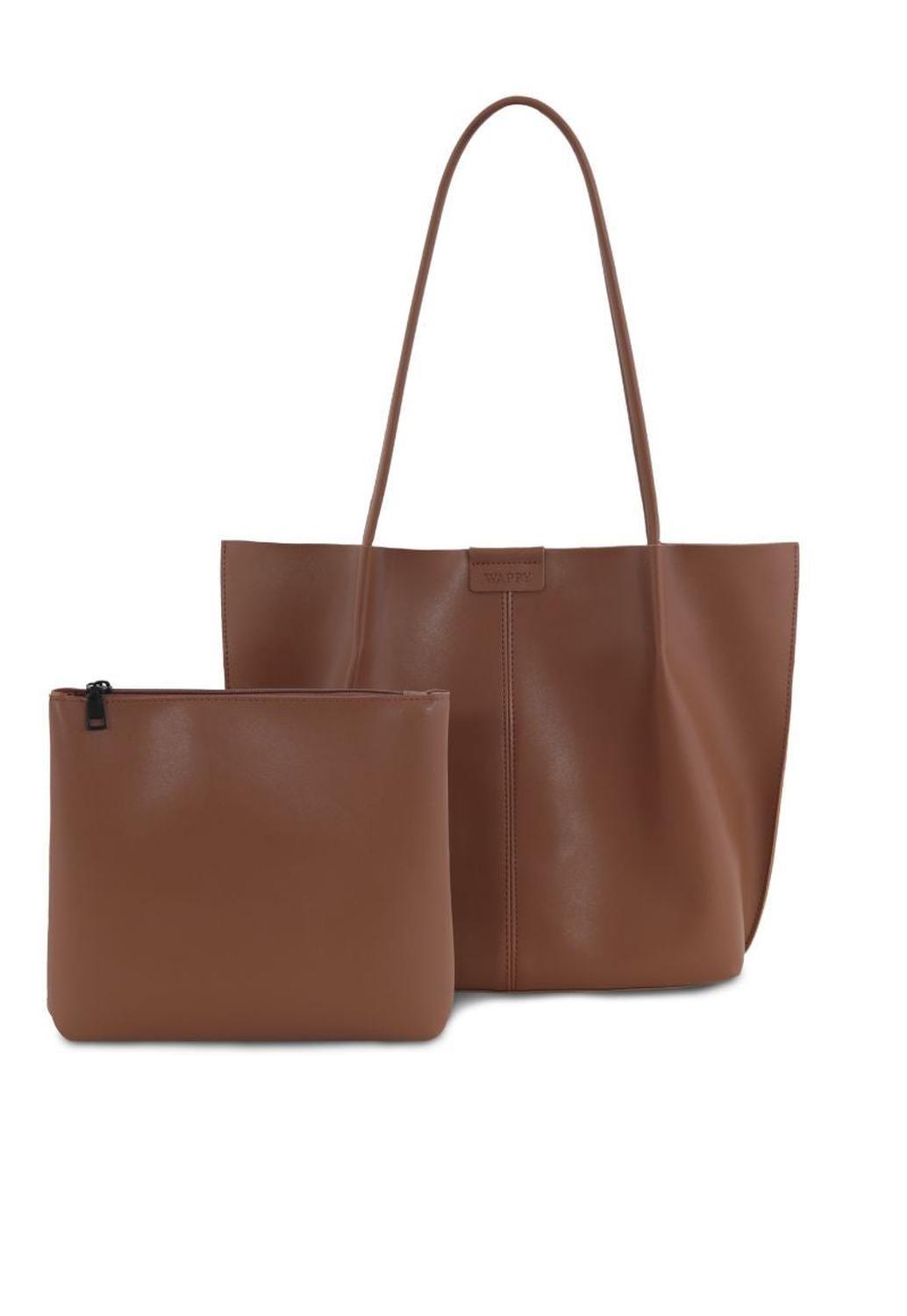 Cartera Tote Mujer Café Moka Siena Wappy-4