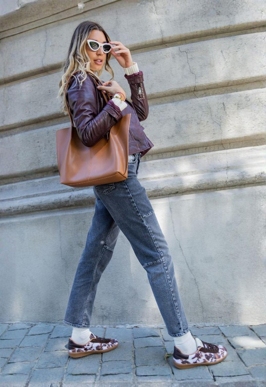 Cartera Tote Mujer Café Moka Siena Wappy-5