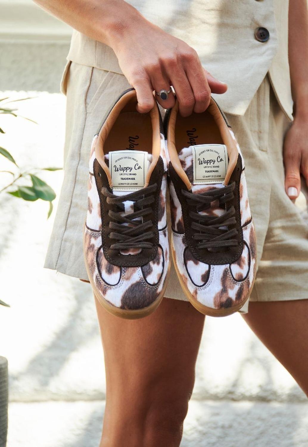 Zapatilla Urbana Mujer Nova Estampado Vaca Wappy-3