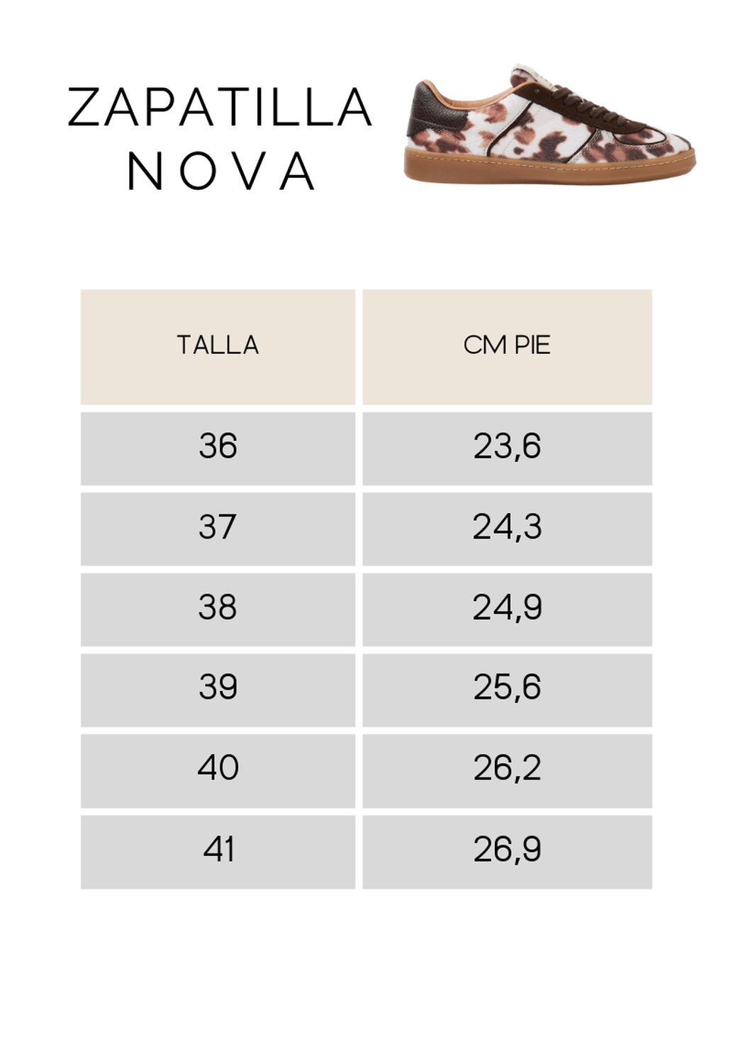 Zapatilla Urbana Mujer Nova Estampado Vaca Wappy-4