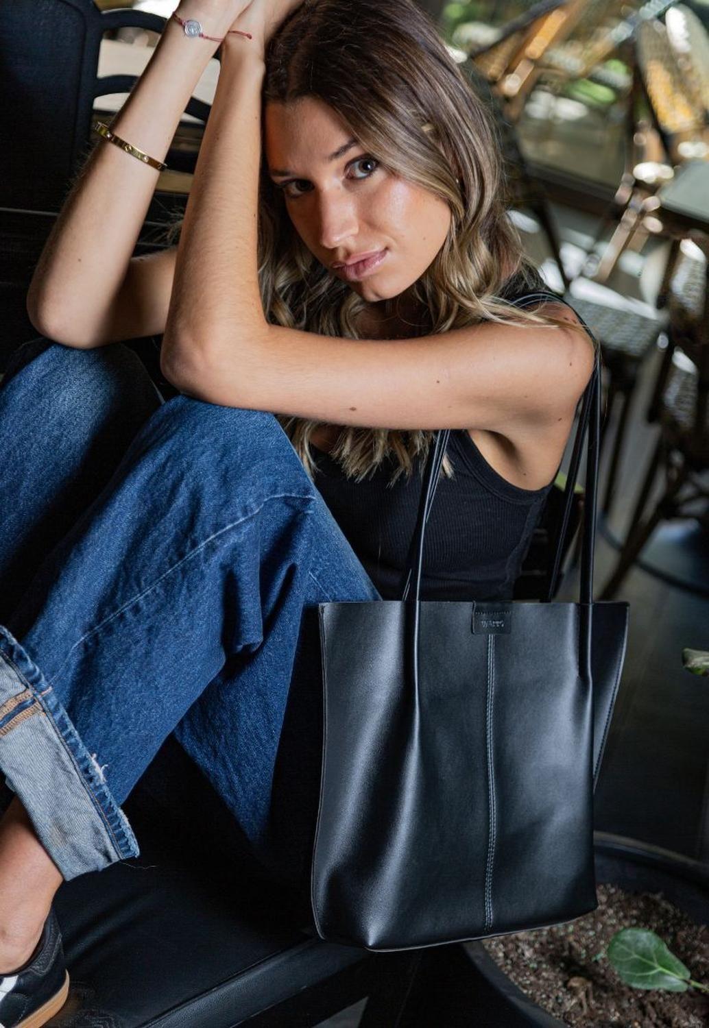 Cartera Tote Mujer Negra Siena Wappy-2