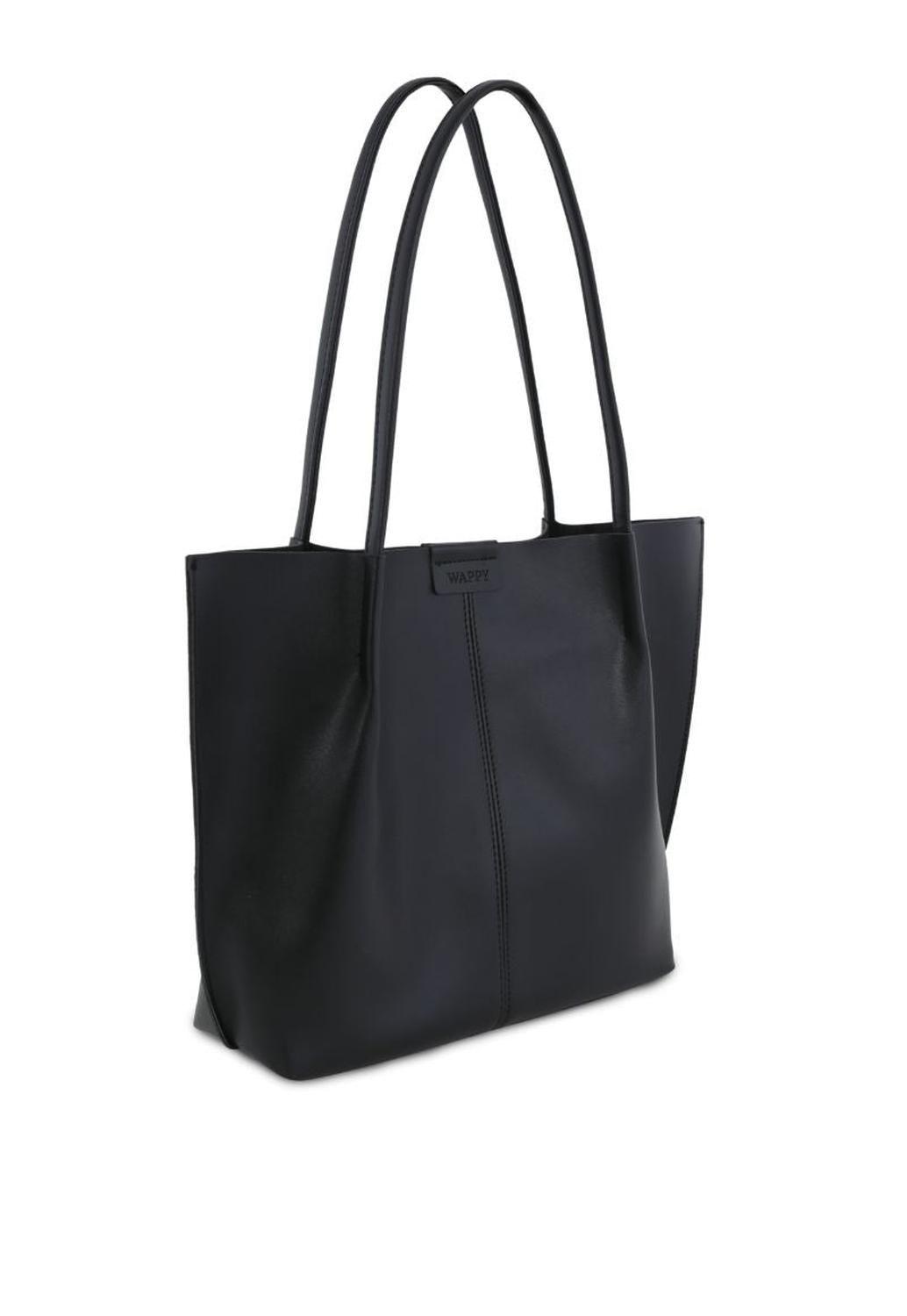 Cartera Tote Mujer Negra Siena Wappy-3