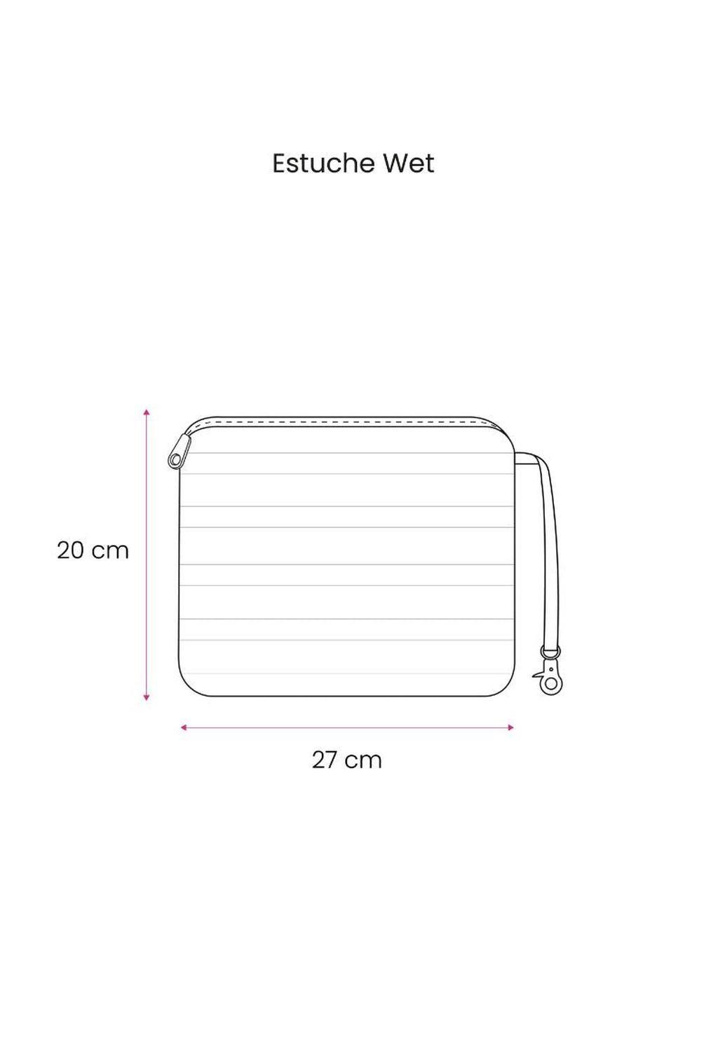 Estuche Mujer Impermeable Neceser Burdeo Wappy-2