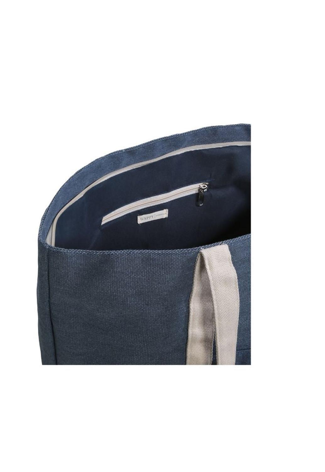 Bolso Playa Con Compartimento Para Vaciar Arena Azul Wappy-2