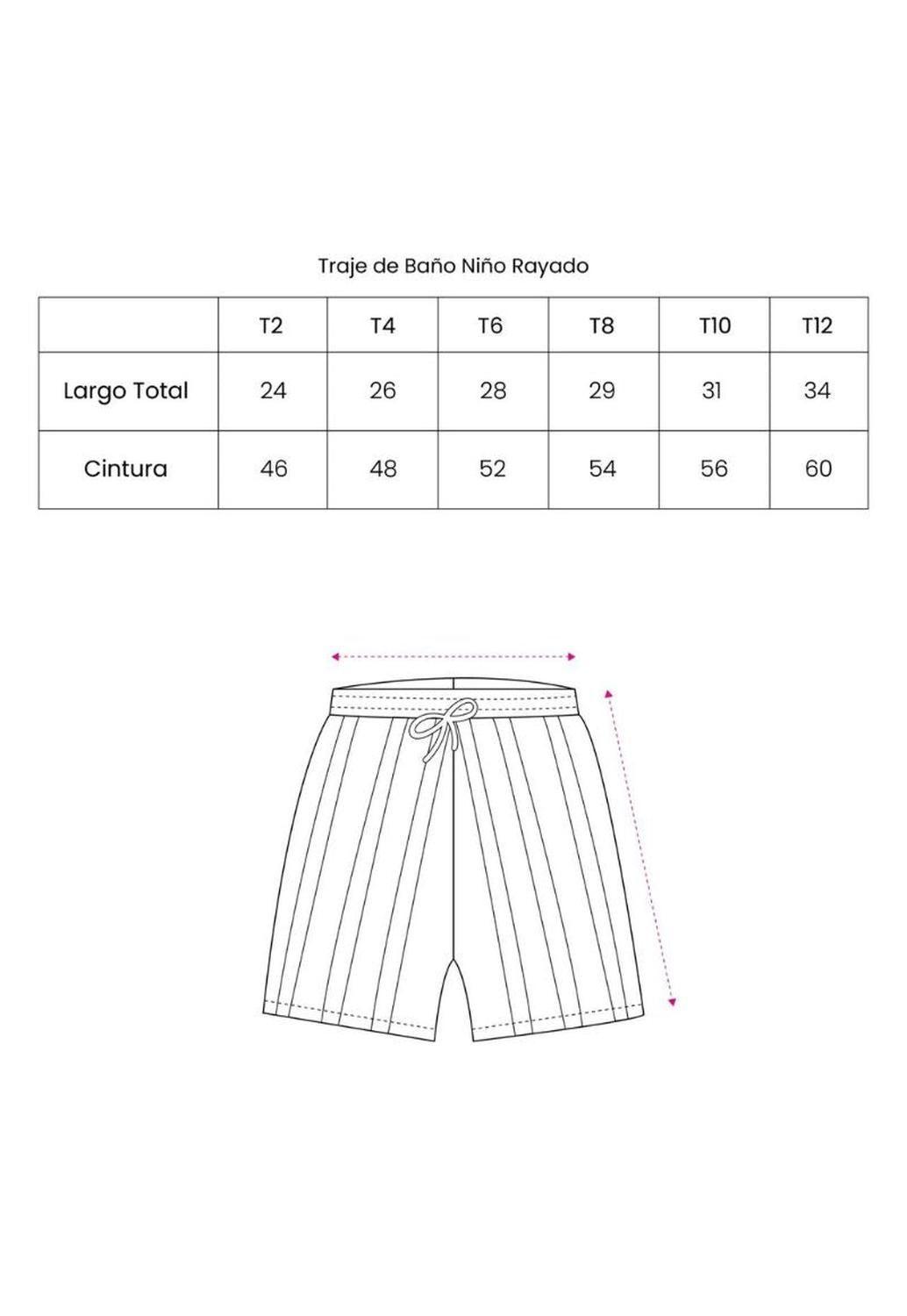 Traje de Baño Niño Rayas Verde Blanco Wappy Short con Bolsillos y Cordón-5