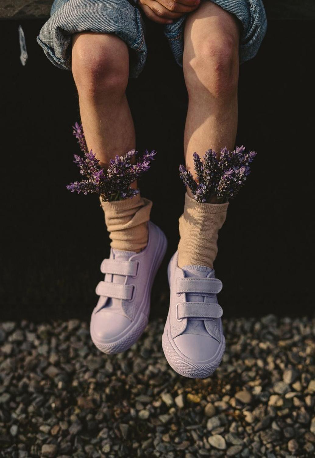 Zapatilla Niña Velcro Púrpura Wappy-3