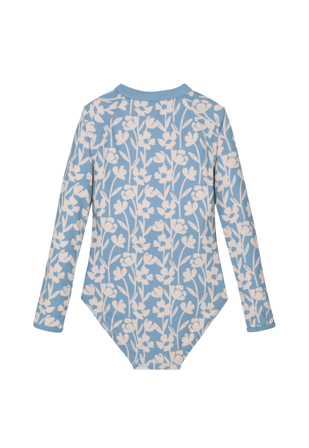 Traje de Baño Niña Wappy Surf Hawaii Azul Manga Larga-4