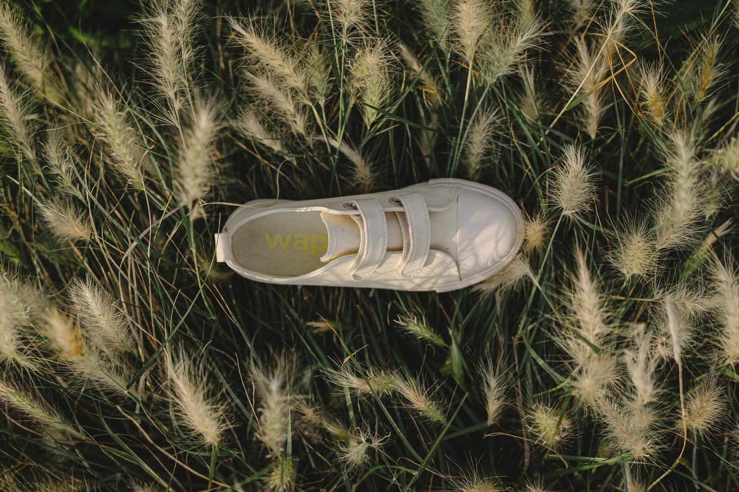 Zapatilla Niño Velcro Blanco Wappy-2