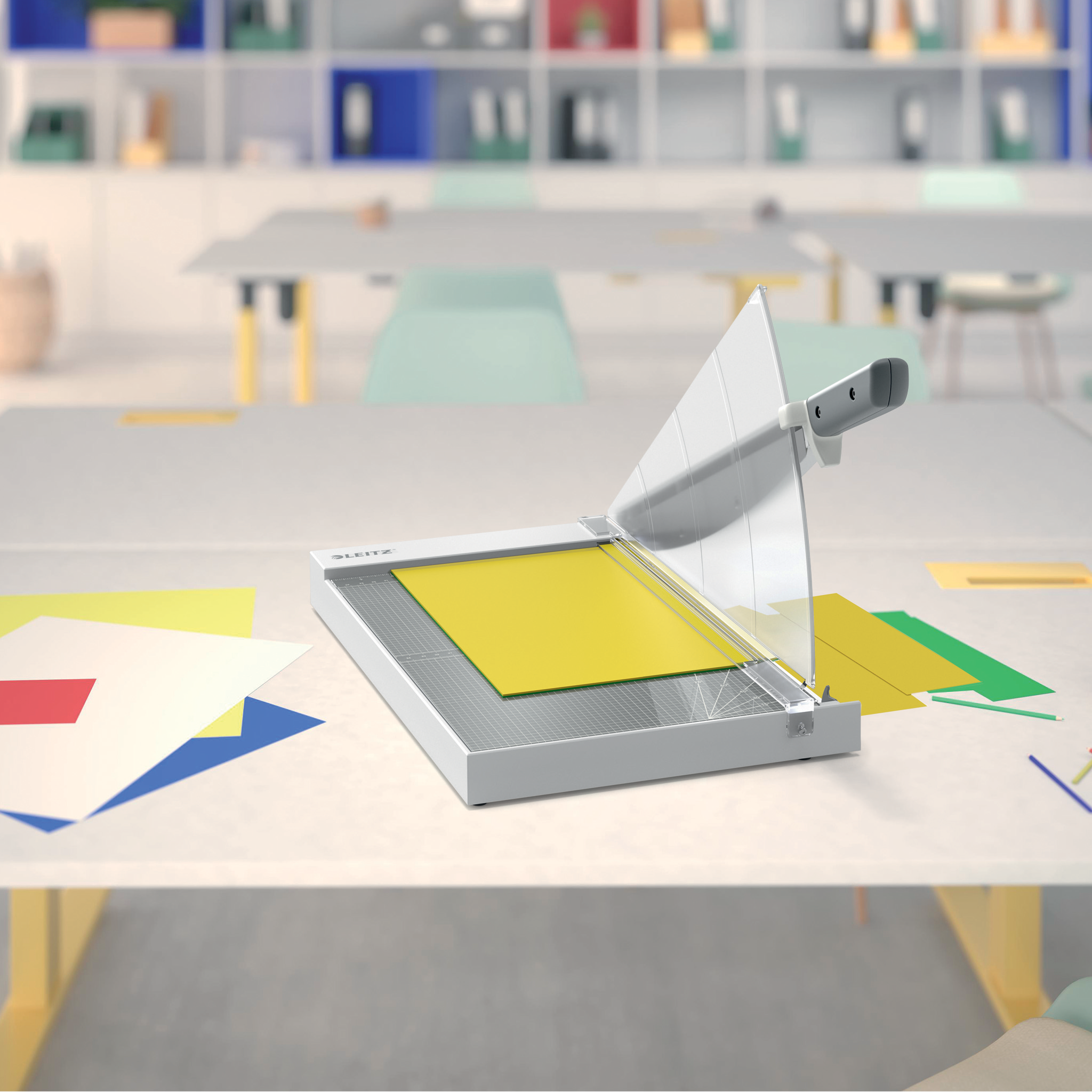 Guillotina de palanca 1515G Leitz Precision Office Oficio-1