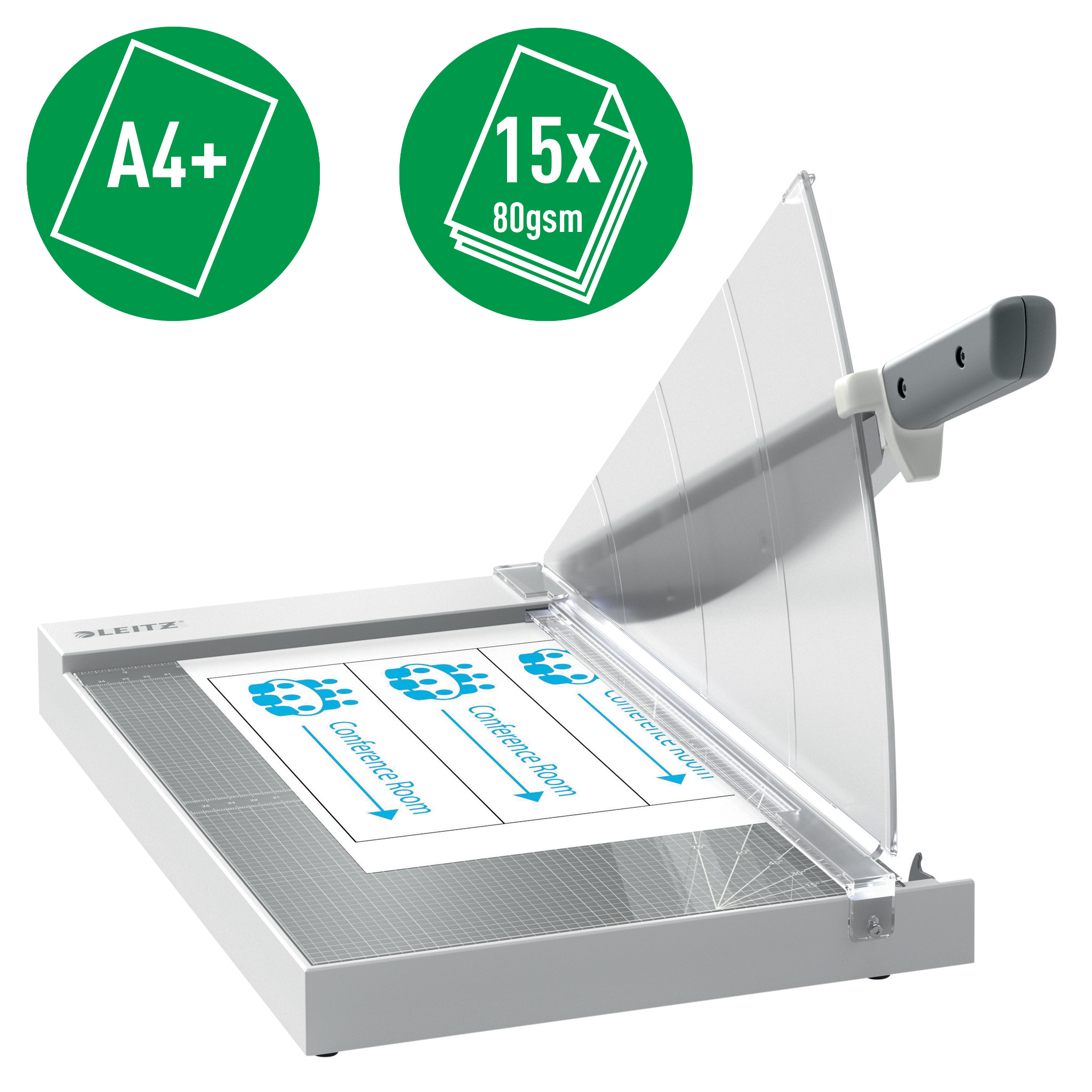 Guillotina de palanca 1515G Leitz Precision Office Oficio-2