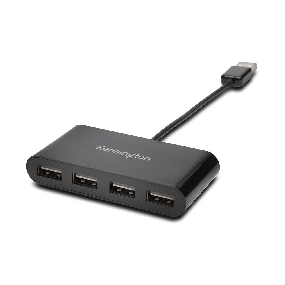 Hub Adaptador USB 2.0 - 4 Puertos Negro Kensington-0