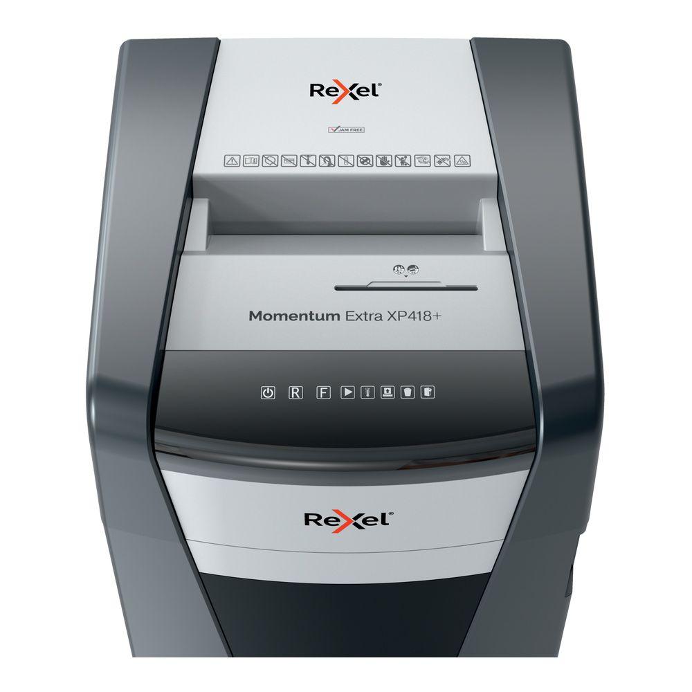 Trituradora de Papel Rexel Momentum Extra XP418+ P4 18 Hojas-4
